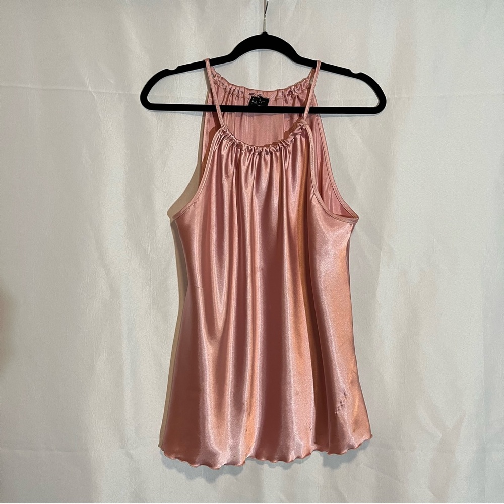 Nicole Miller Blush Satin Camisole